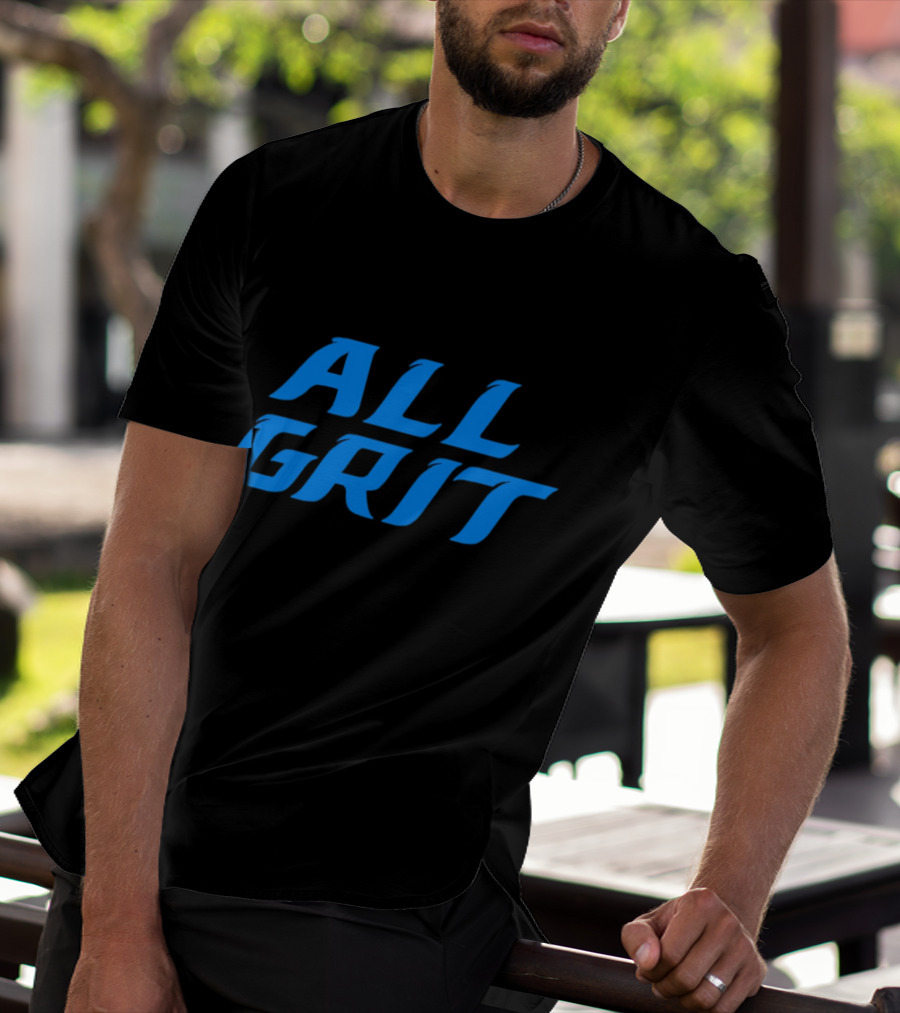 Detroit All Grit Football Motivation T-Shirt