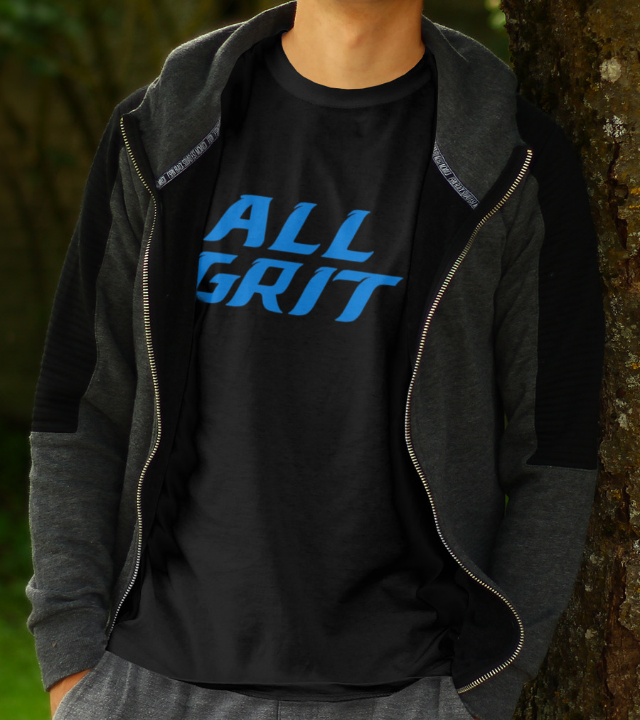 Detroit All Grit Football Motivation T-Shirt