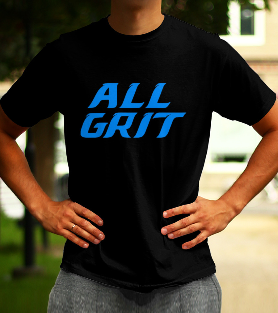 Detroit All Grit Football Motivation T-Shirt