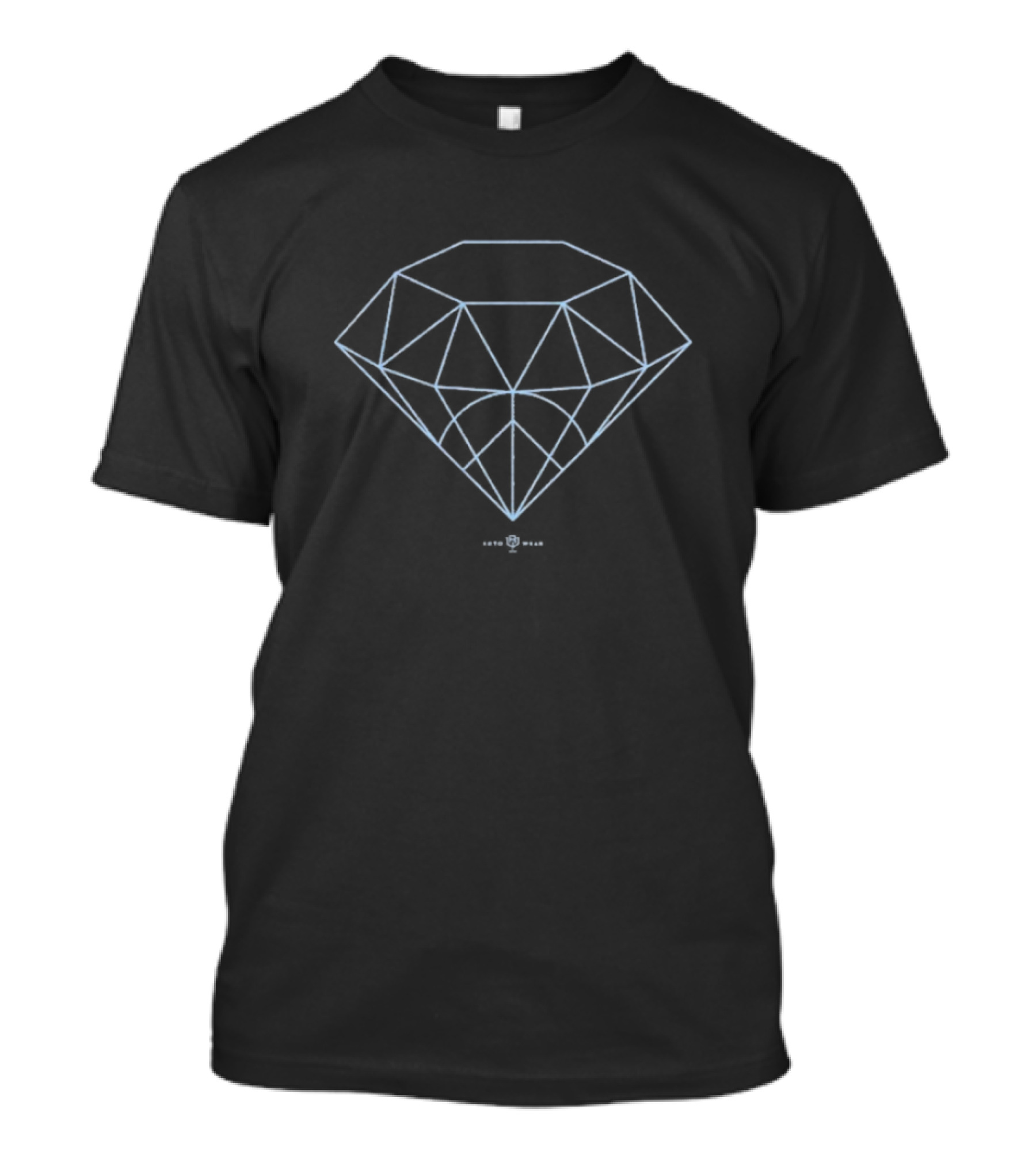 Diamond Life Rotowear Geometric Crystal Outline T-Shirt