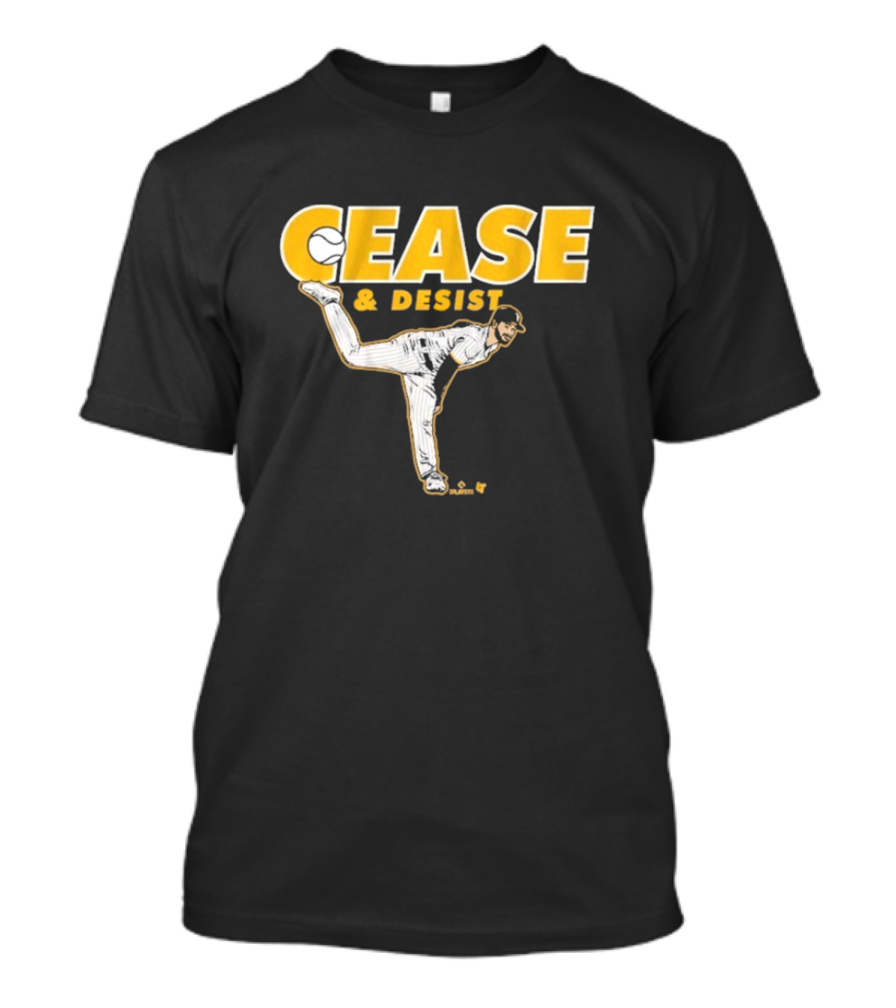 Cease And Desist Baseball Player Pitching Action T-Shirt