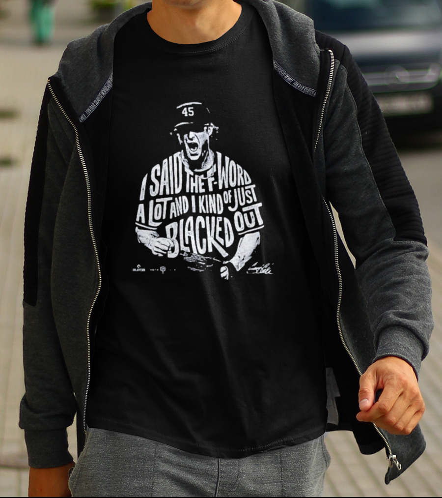 Gerrit Cole I Said The F-Word A Lot And I Kind Of Just Blacked Out Yankees 45 T-Shirt