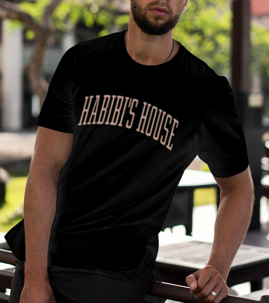 Habibi's House Retro 3D Text T-Shirt
