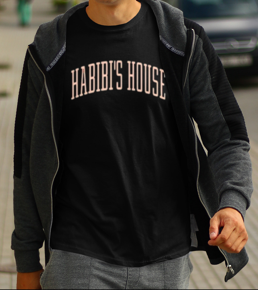 Habibi's House Retro 3D Text T-Shirt