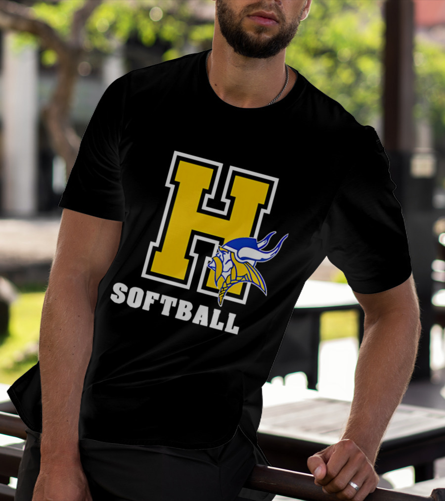 Francis Howell Vikings H Softball T-Shirt
