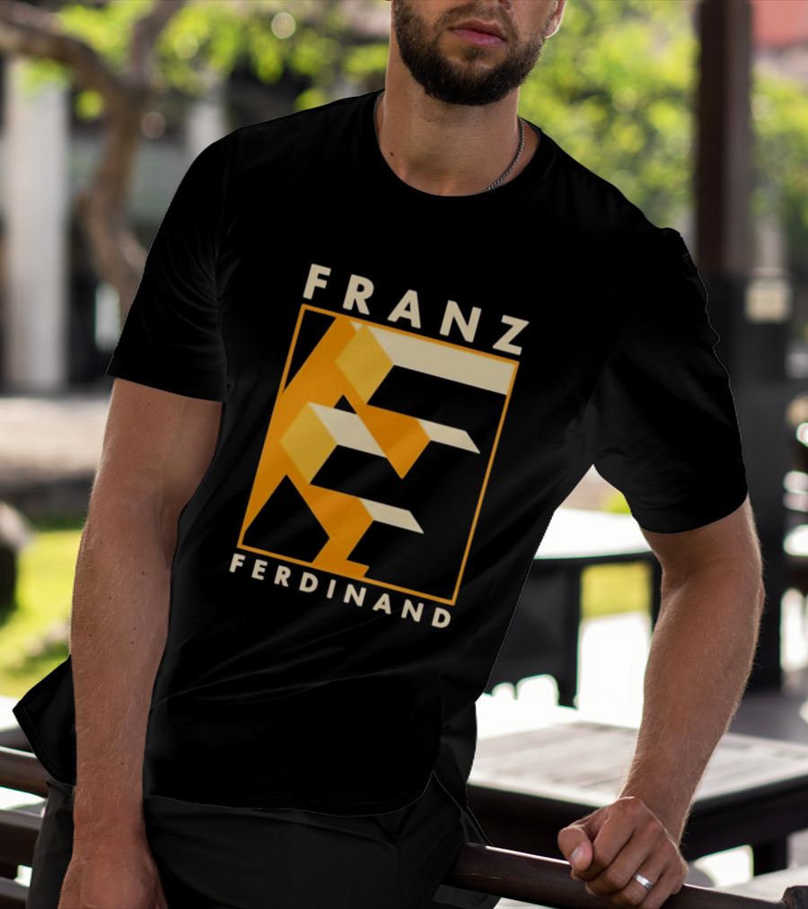 Franz Ferdinand Orange Geometric E T-Shirt