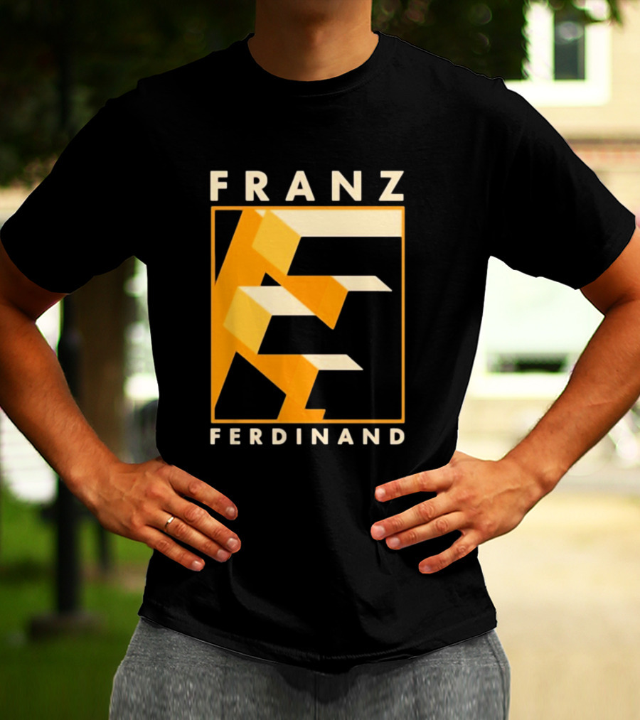 Franz Ferdinand Orange Geometric E T-Shirt