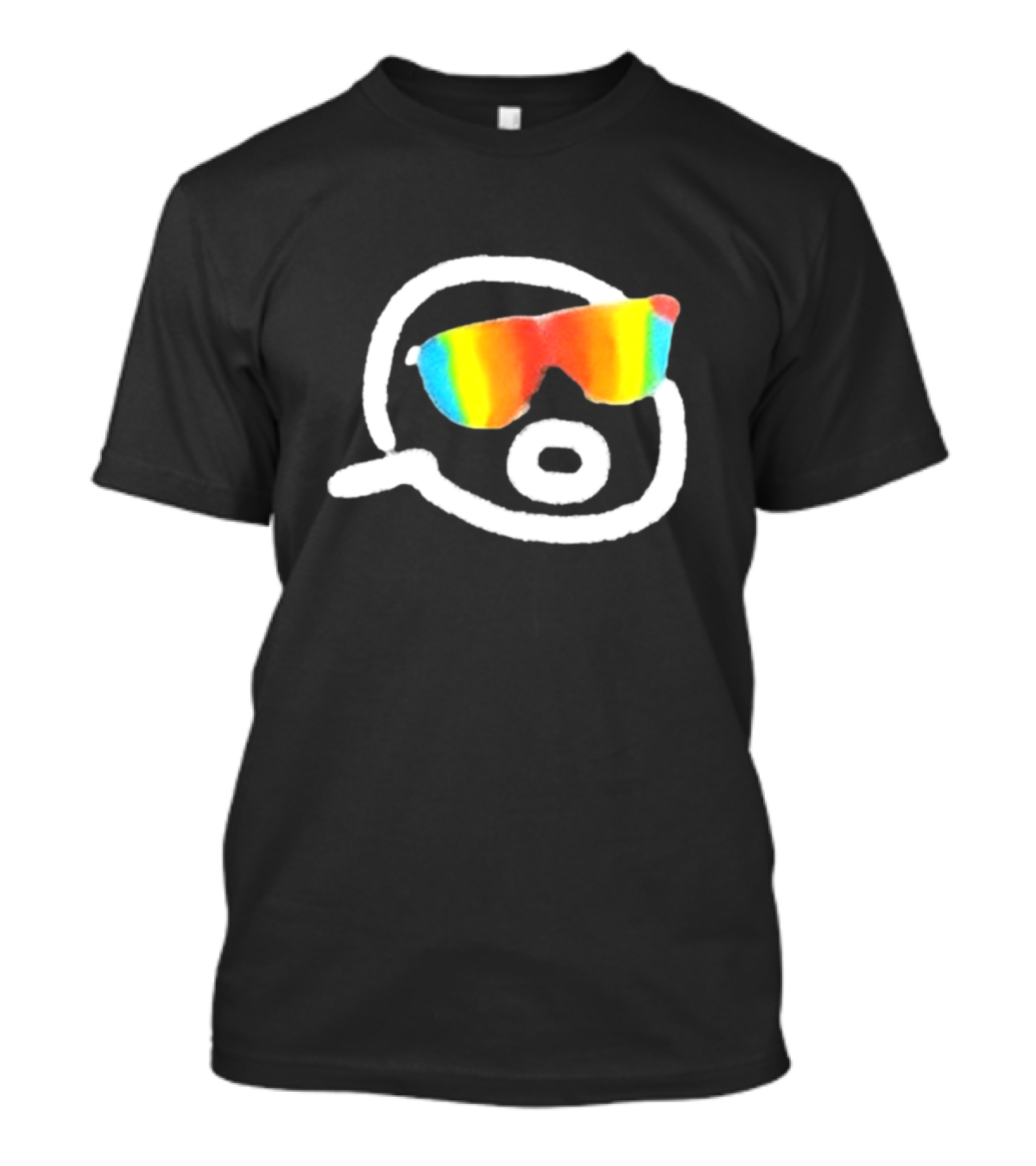 Gorklon Rainbow Sunglasses Sketch Retro Style T-Shirt