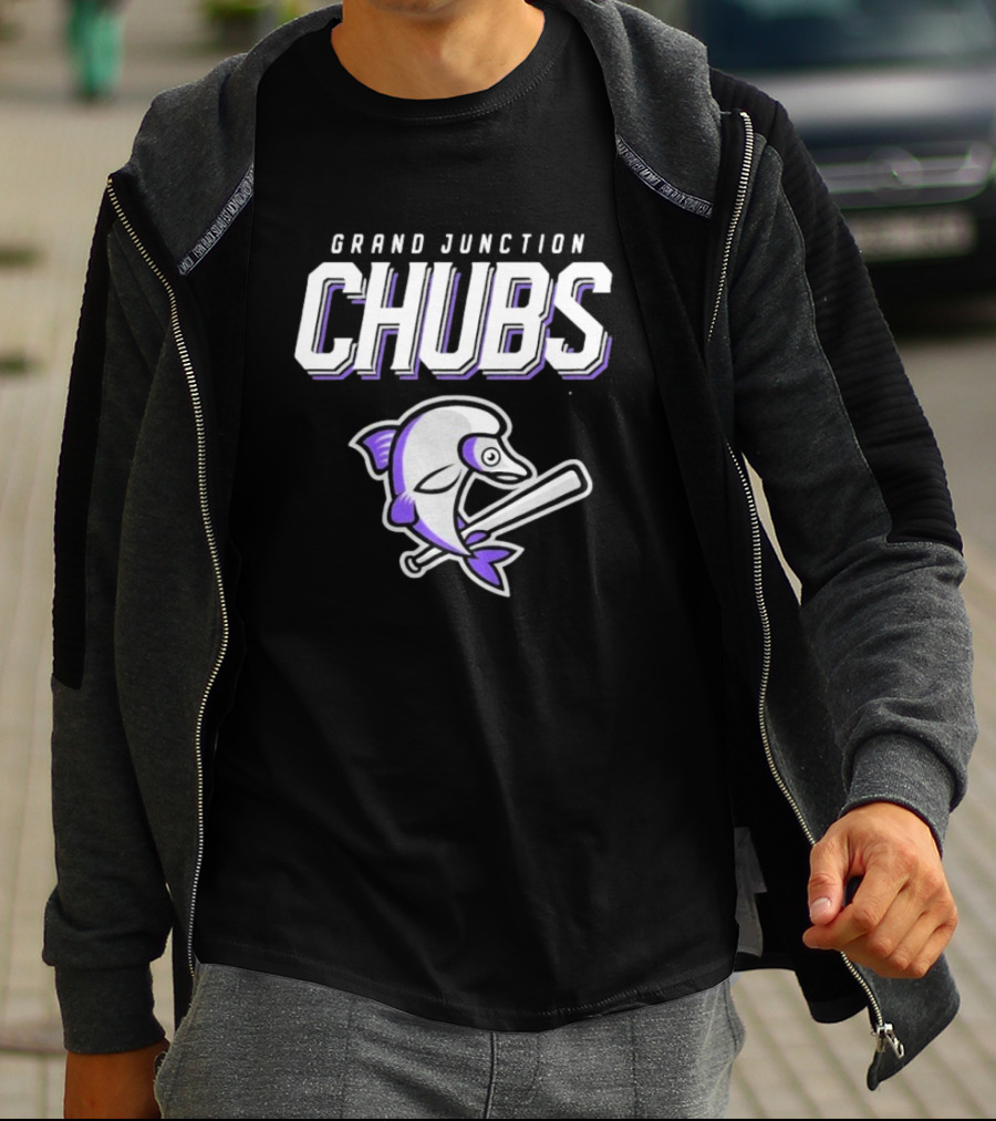 Grand Junction Chubs Baseball Fish Mascot T-Shirt