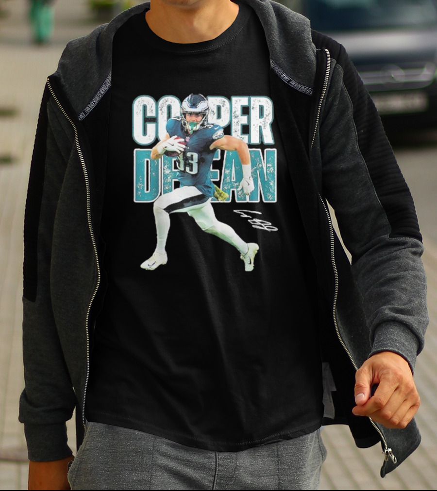 Cooper Dejean 33 Philadelphia Eagles Football Player T-Shirt