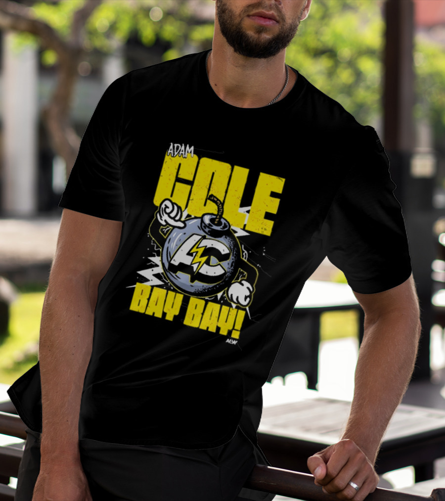 Adam Cole Bay Bay AC Bombs Away Comic Style T-Shirt
