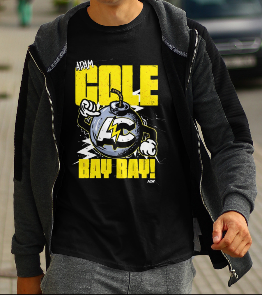 Adam Cole Bay Bay AC Bombs Away Comic Style T-Shirt