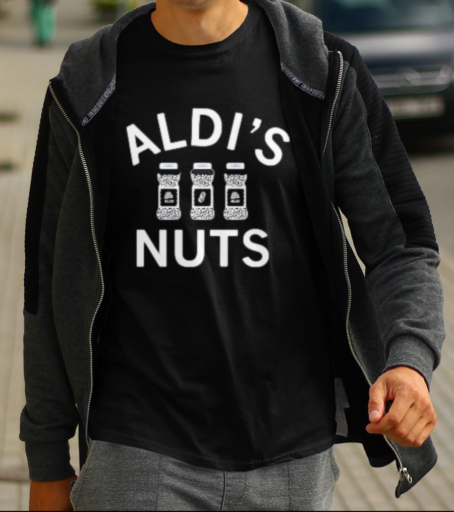 Aldi’s Nuts With Peanut Canisters Graphic T-Shirt