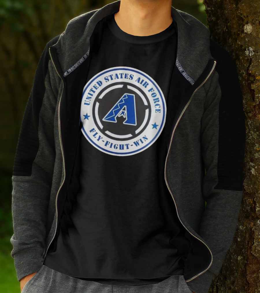 Arizona Diamondbacks United States Air Force Fly Fight Win Military Appreciation Night 2025 T-Shirt