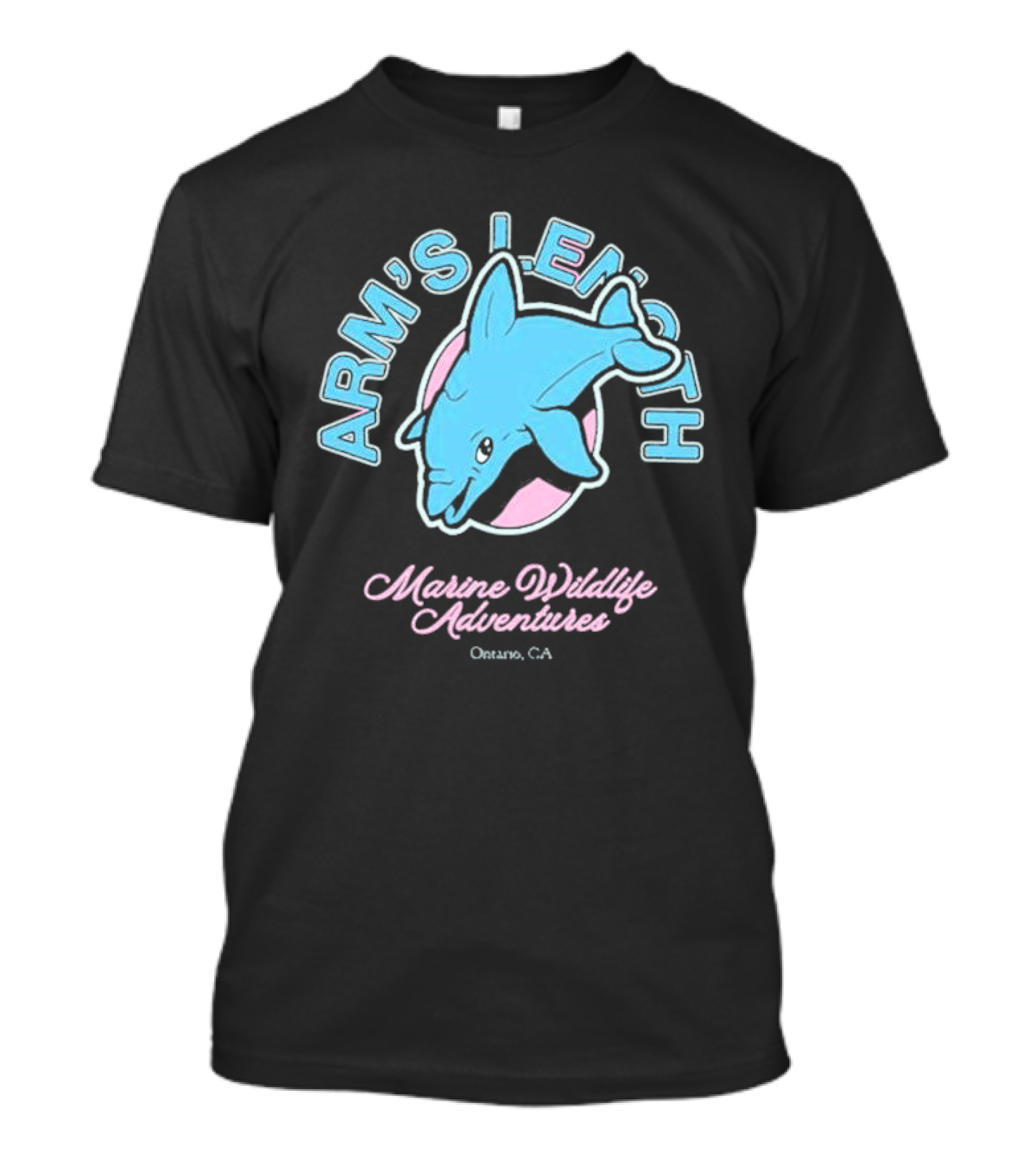 Arm’s Length Marine Wildlife Adventures Ontario CA Dolphin T-Shirt