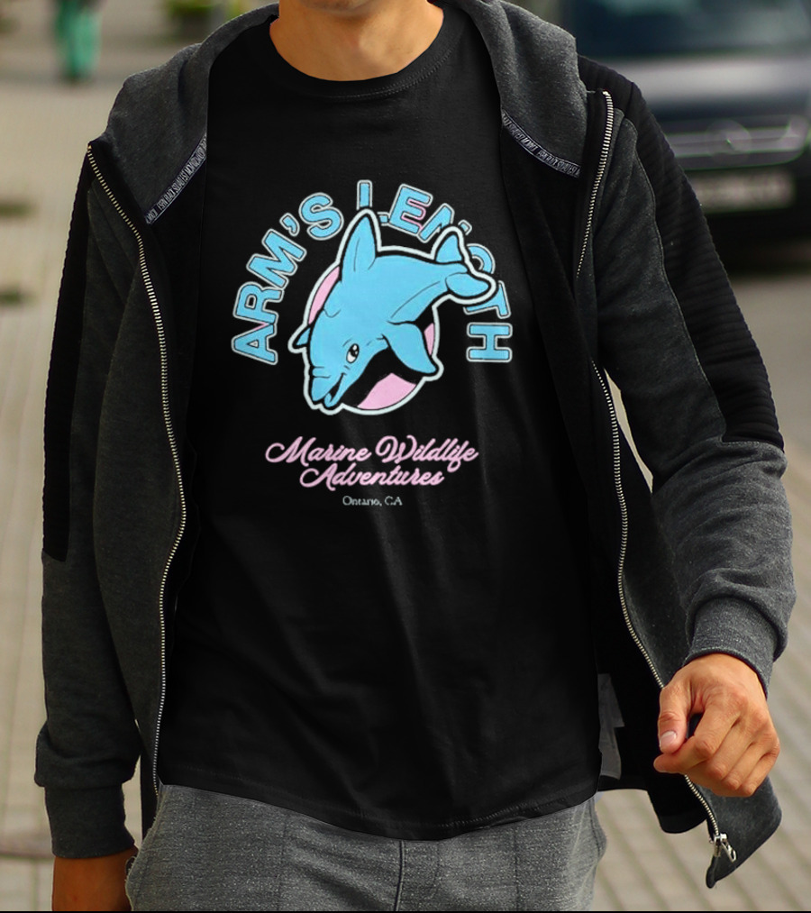 Arm’s Length Marine Wildlife Adventures Ontario CA Dolphin T-Shirt