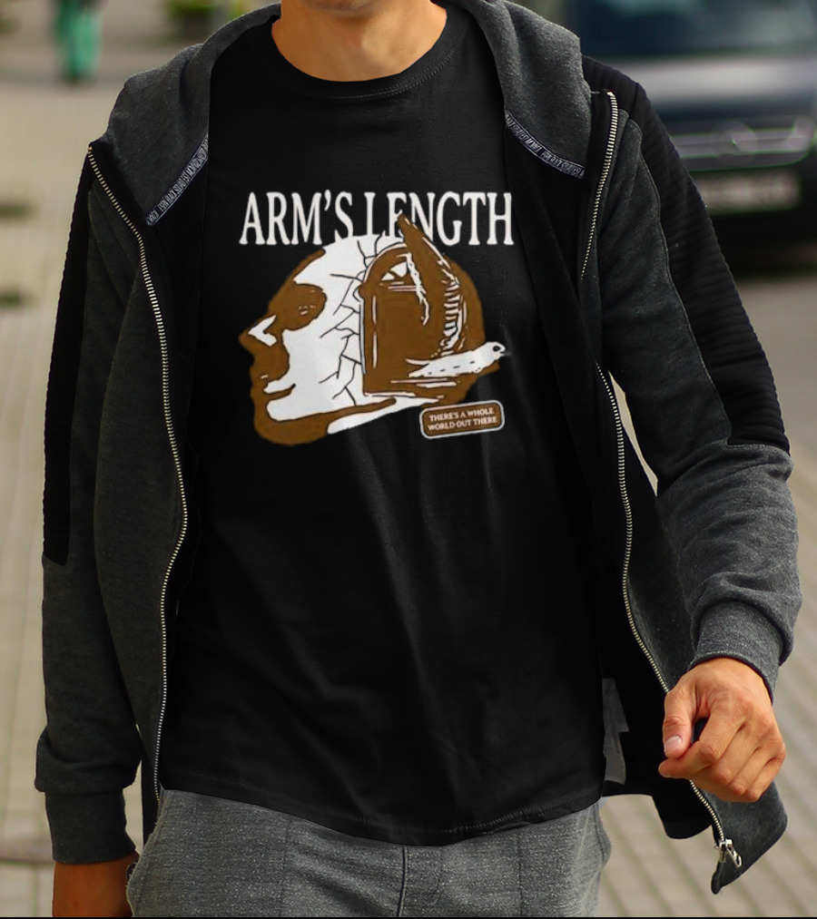 Arm’s Length Headphone Concept There’s A Whole World Out There T-Shirt
