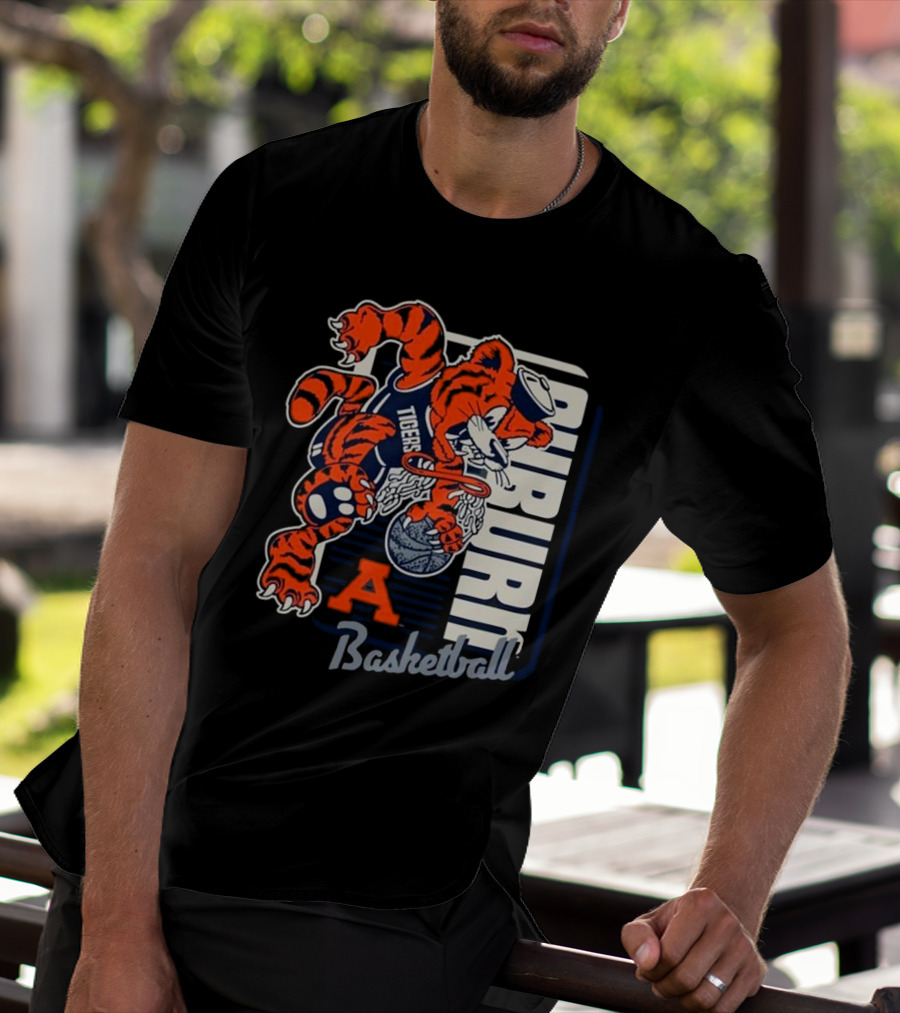 Auburn Tigers Basketball Mascot Dunk Tiger 2025 T-Shirt