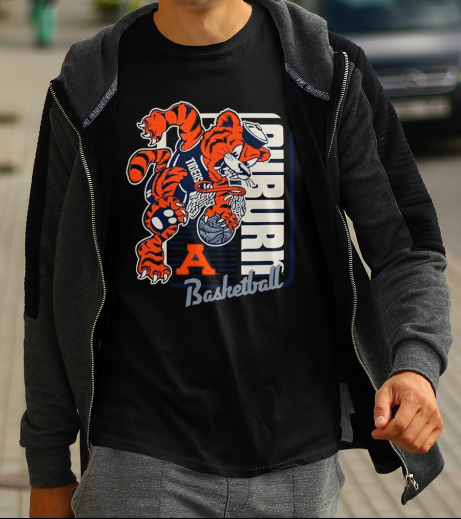 Auburn Tigers Basketball Mascot Dunk Tiger 2025 T-Shirt