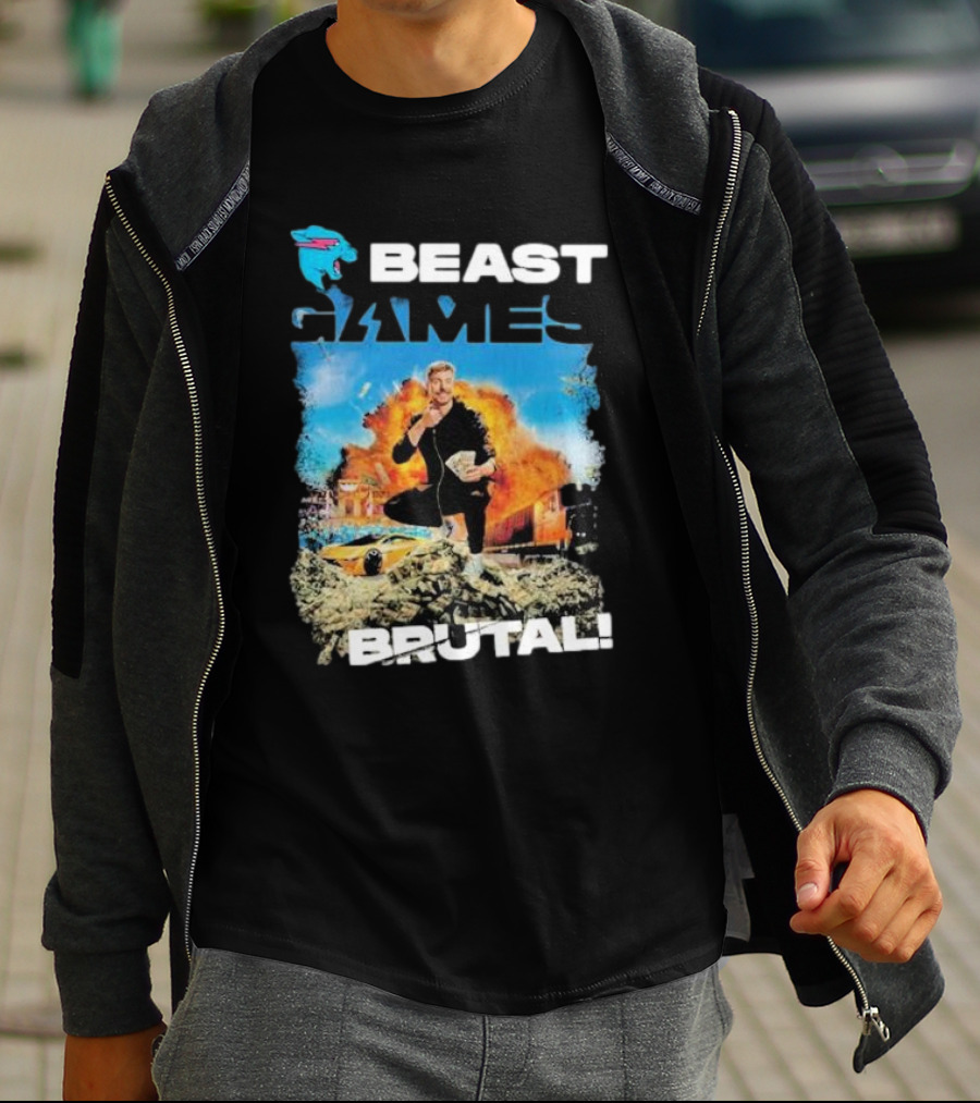 Beast Games Brutal Explosive Action Scene T-Shirt