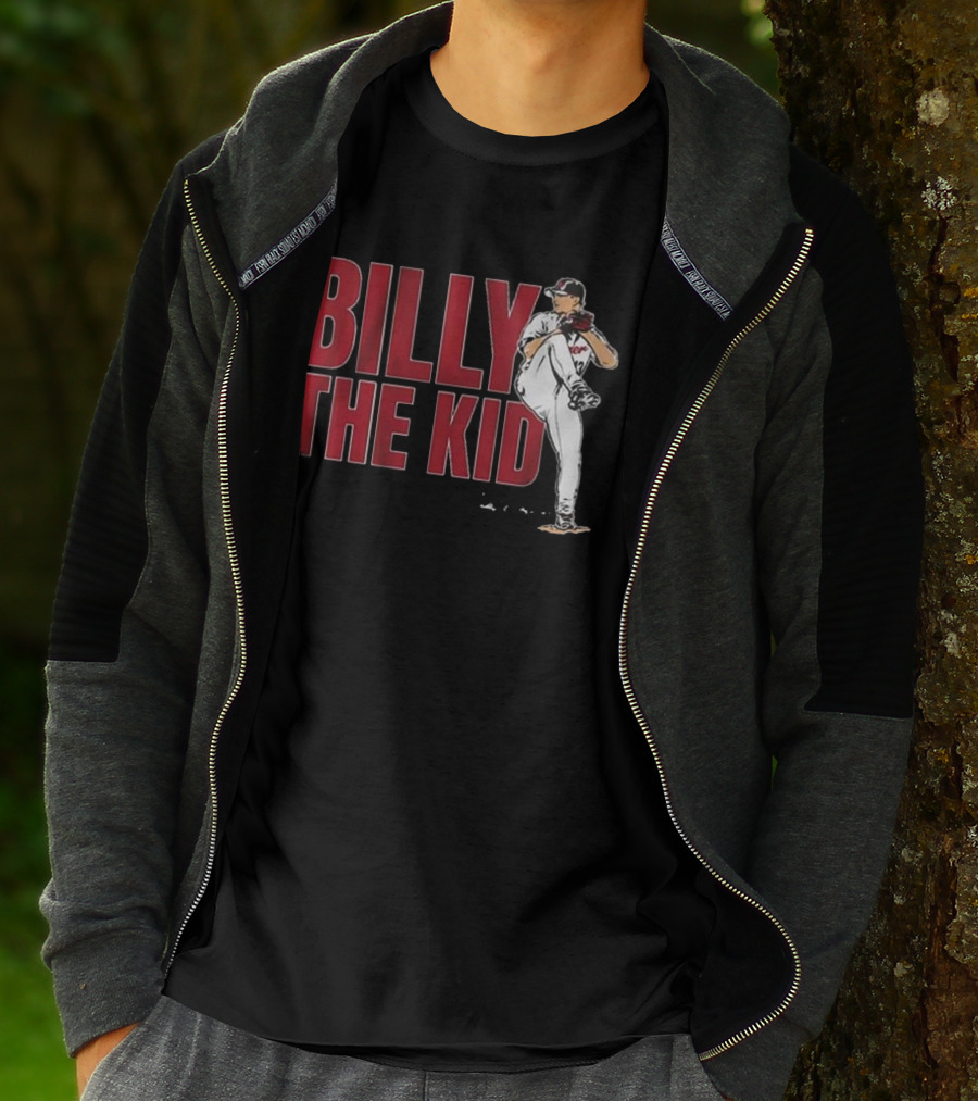 Billy The Kid Pitching Stance Tribute T-Shirt