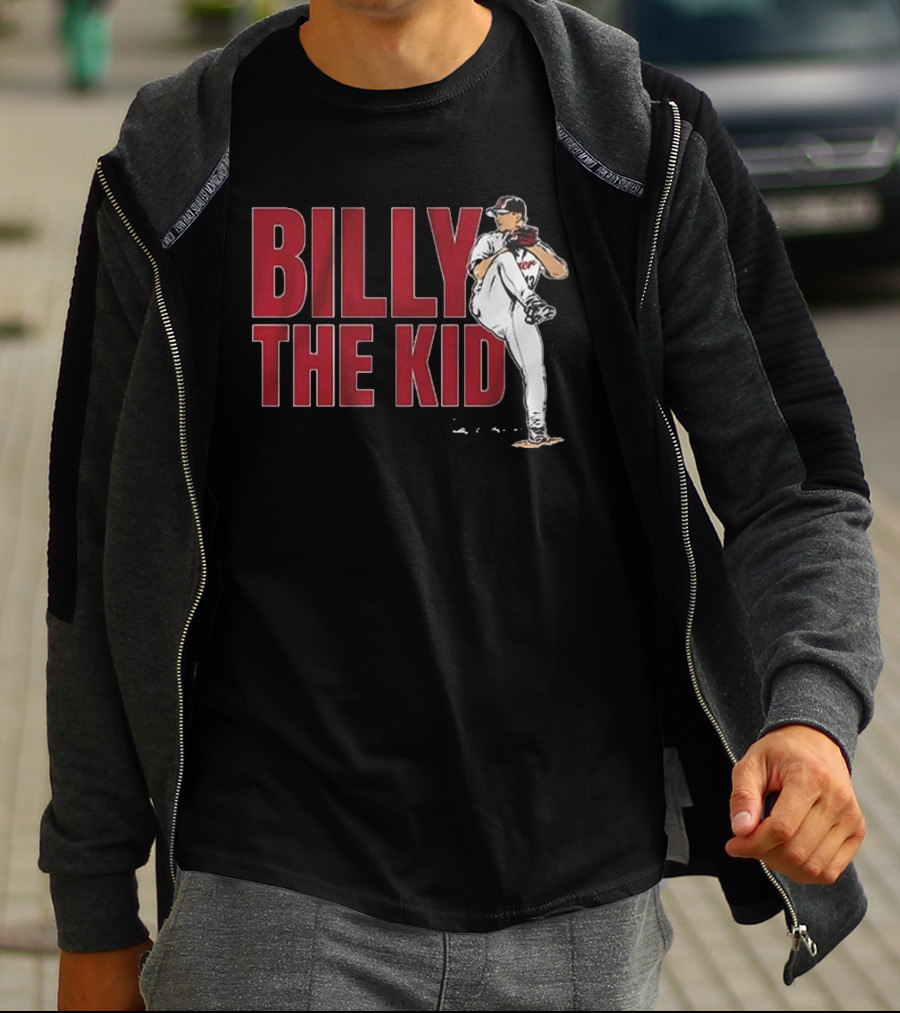 Billy The Kid Pitching Stance Tribute T-Shirt