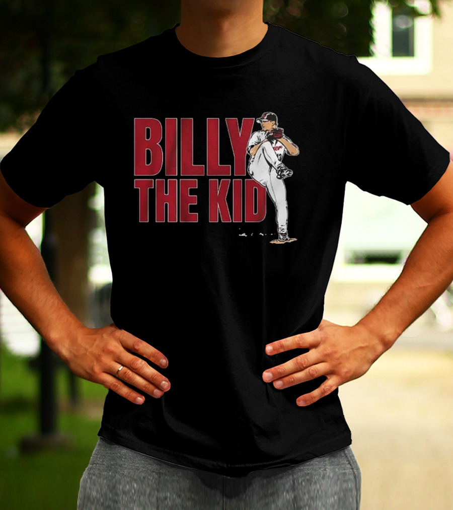 Billy The Kid Pitching Stance Tribute T-Shirt