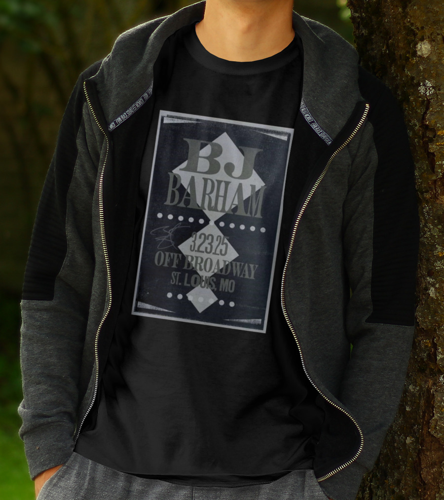 BJ Barham Mar 23 2025 Off Broadway, St Louis, MO Tour T-Shirt