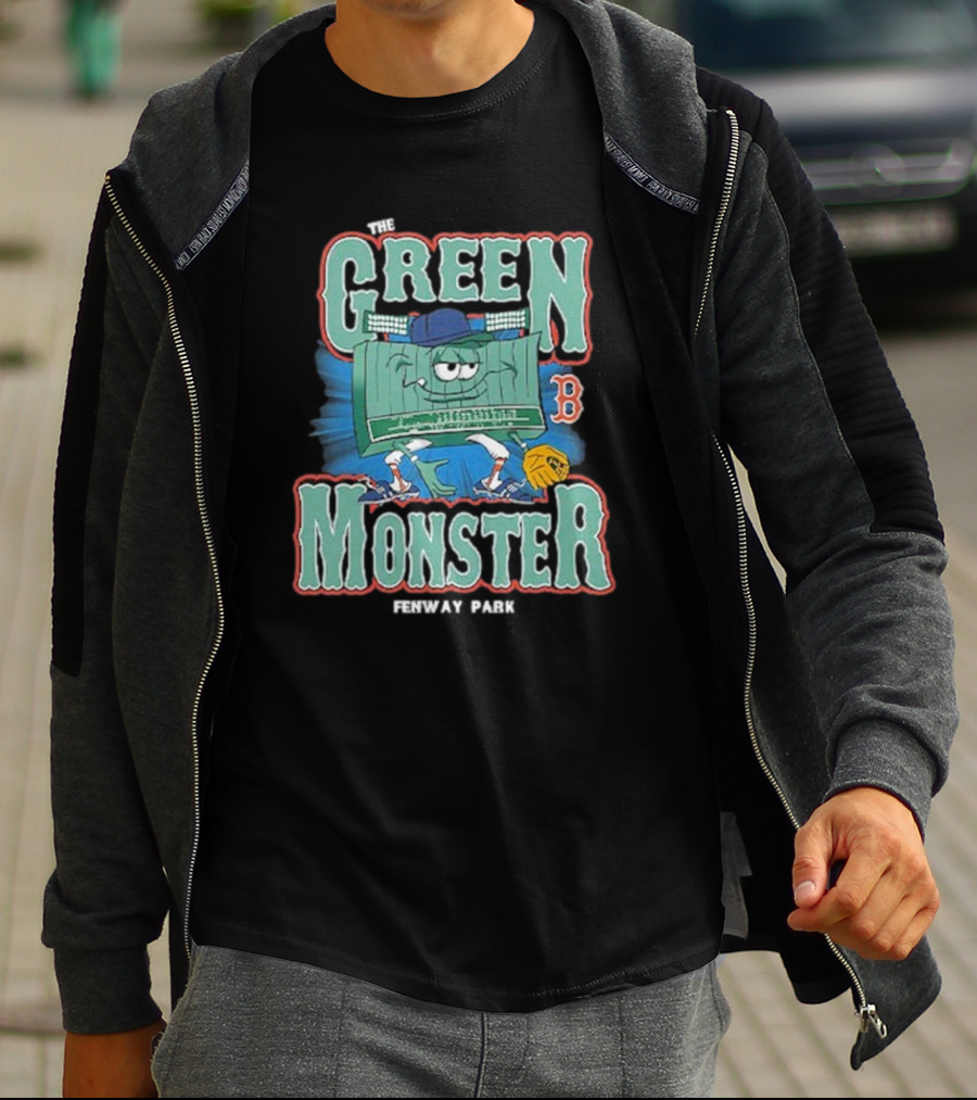 The Green Monster Fenway Park Boston Red Sox Baseball Character T-Shirt