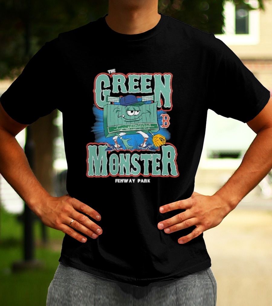 The Green Monster Fenway Park Boston Red Sox Baseball Character T-Shirt