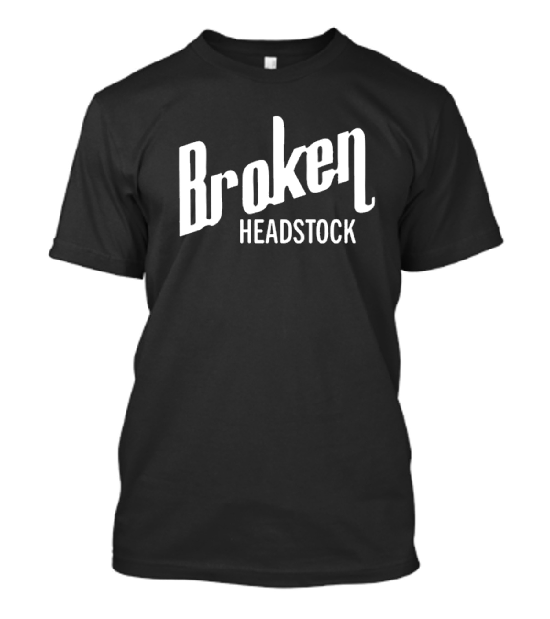 Broken Headstock Vintage Style Text T-Shirt