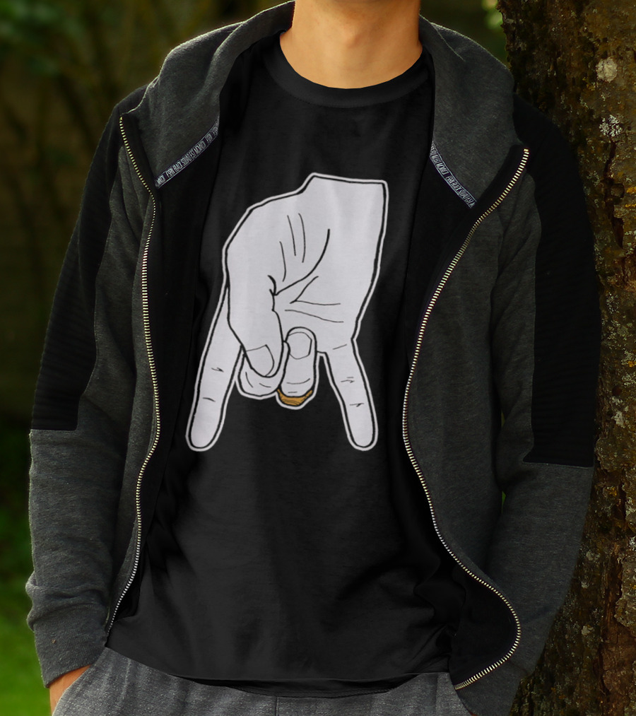 BTHO T.u. Horns Down Hand Gesture T-Shirt