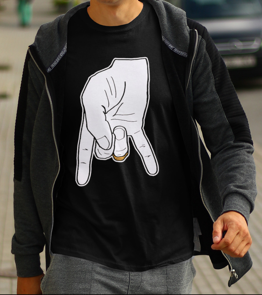 BTHO T.u. Horns Down Hand Gesture T-Shirt