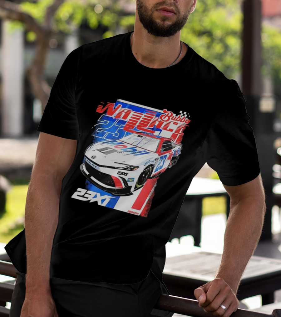 Bubba Wallace 23XI NASCAR Mobil 1 Camry Racing 23X1 T-Shirt