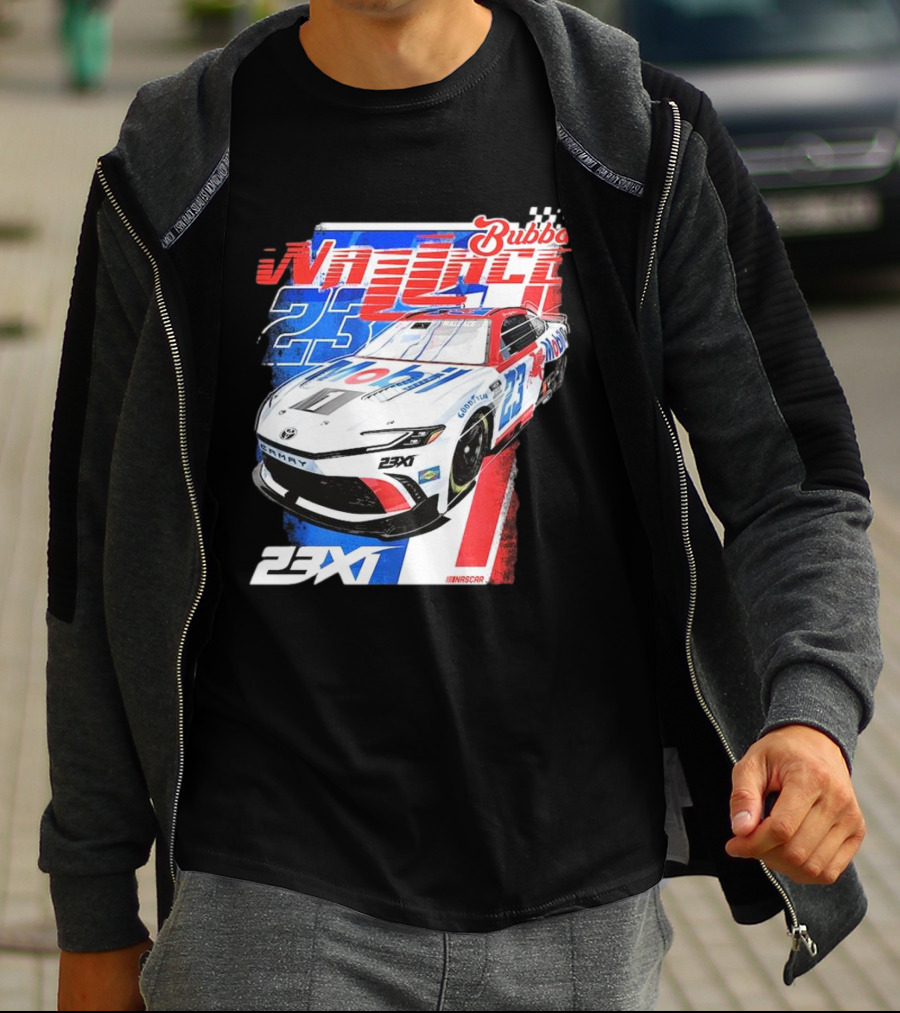 Bubba Wallace 23XI NASCAR Mobil 1 Camry Racing 23X1 T-Shirt