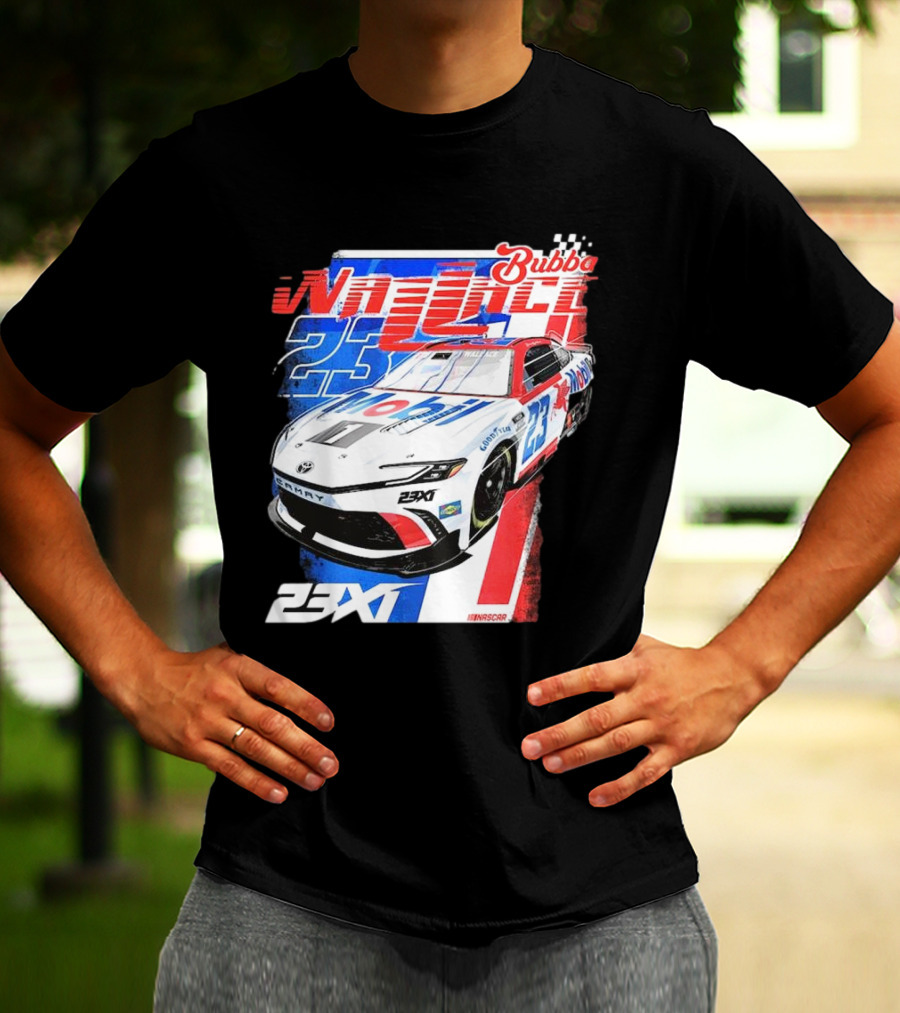 Bubba Wallace 23XI NASCAR Mobil 1 Camry Racing 23X1 T-Shirt