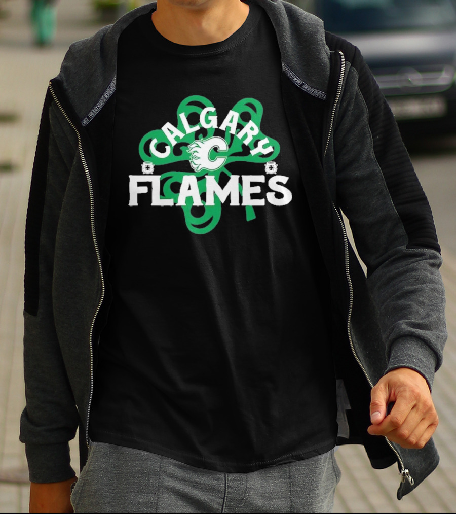 Calgary Hockey St. Patrick’s Day Richmond Shamrock T-Shirt