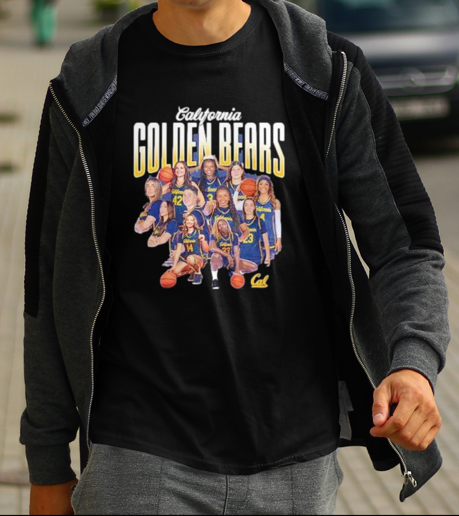 California Golden Bears Women’s Basketball Team Collage T-Shirt