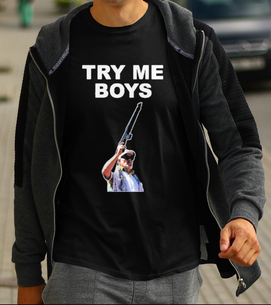 Carl Niehaus Try Me Boys Pro Gun T-Shirt