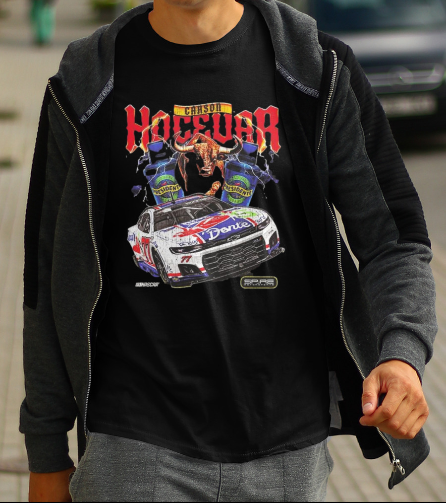 Carson Hocevar E2 Apparel Black Chili’s Car T-Shirt