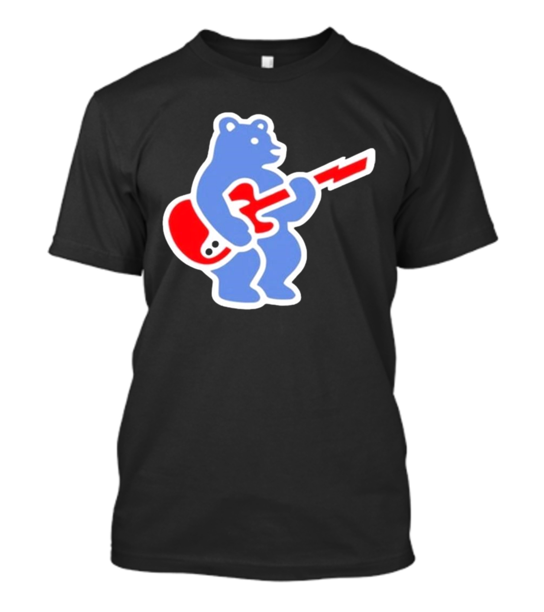 Cubs Bear Guitar Logo T-Shirt