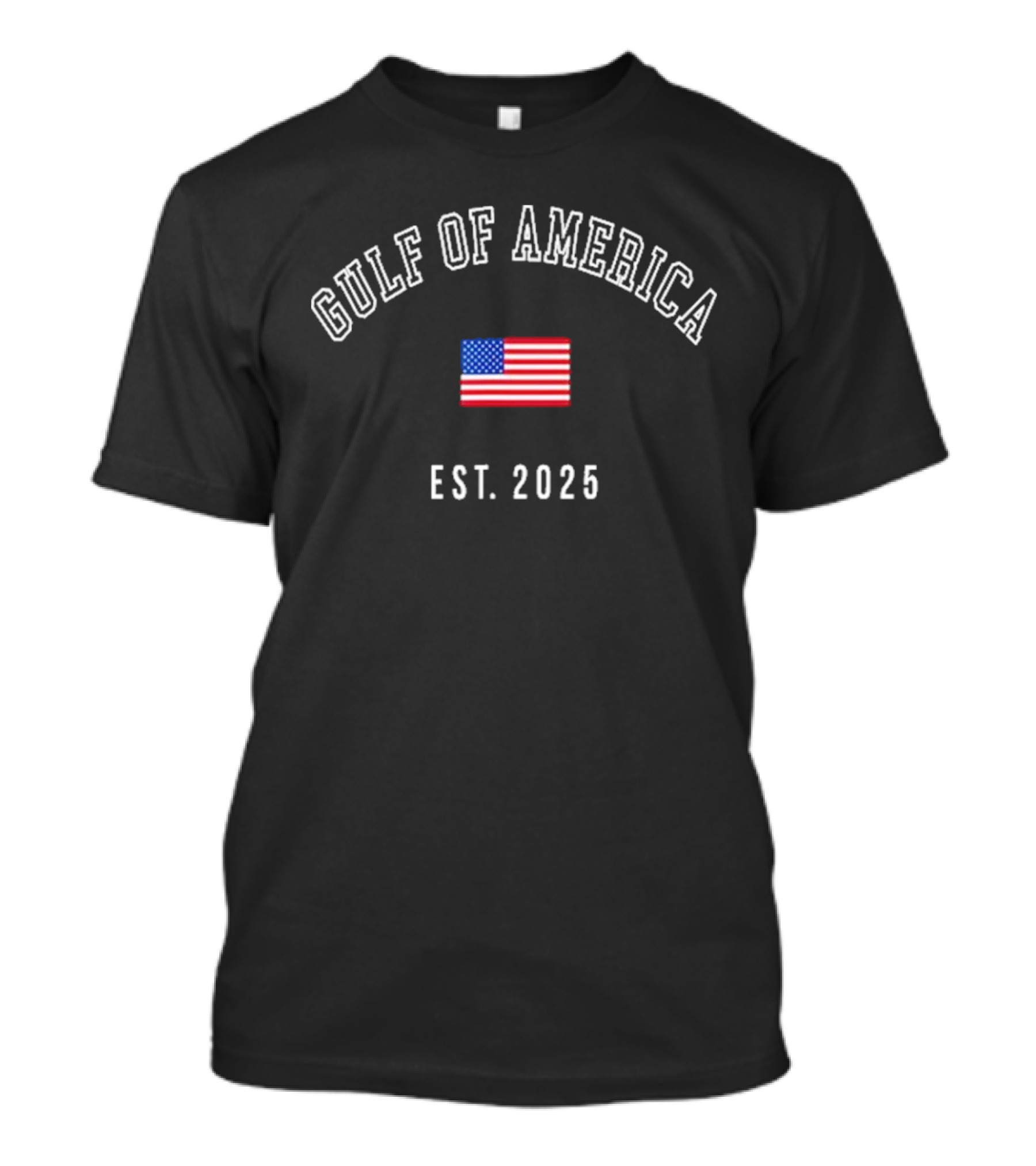 Gulf Of America Est 2025 Usa American Flag T-Shirt