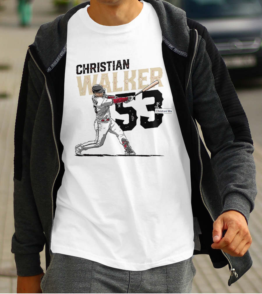 Christian Walker 53 Arizona Diamondbacks Slugger T-Shirt