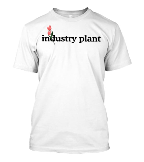 Industry Plant Floral Motif Text T-Shirt
