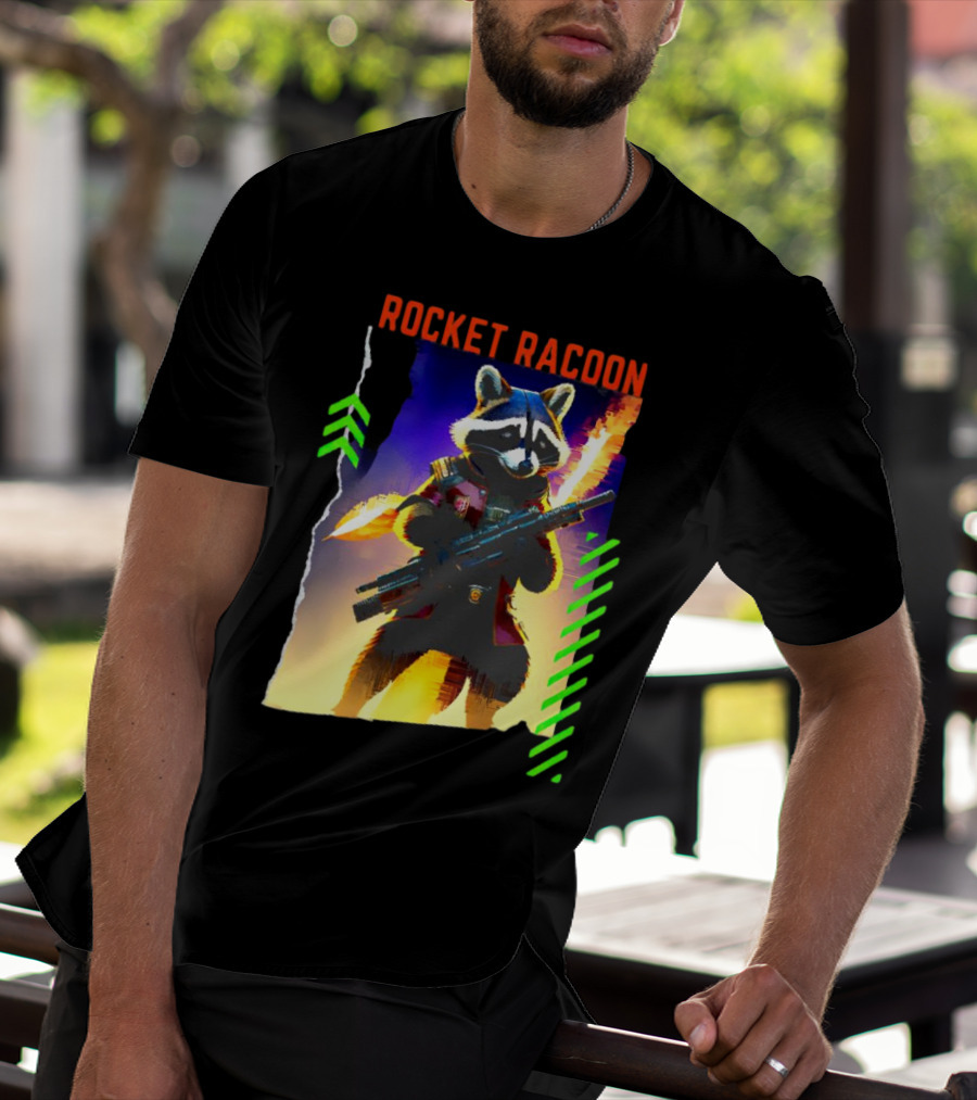 Rocket Raccoon Guardians Of The Galaxy Vol 3 Character T-Shirt