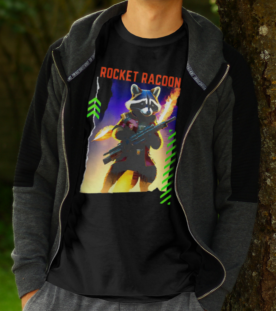 Rocket Raccoon Guardians Of The Galaxy Vol 3 Character T-Shirt