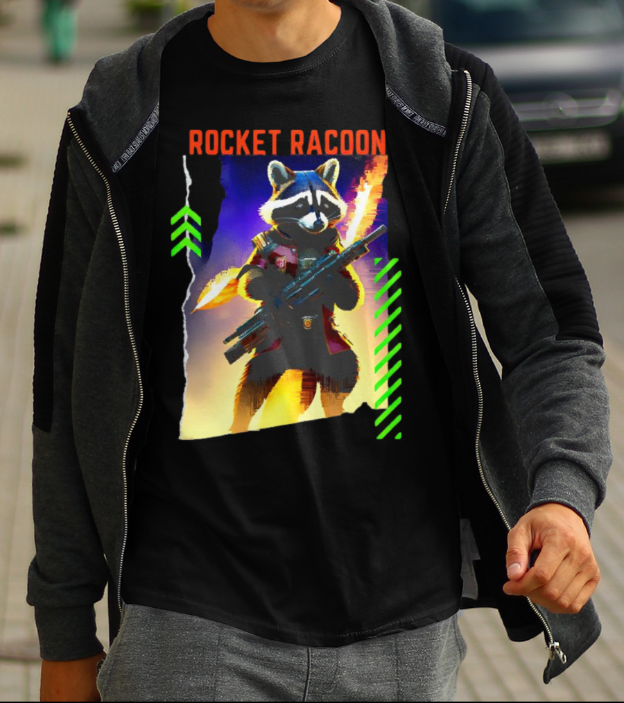Rocket Raccoon Guardians Of The Galaxy Vol 3 Character T-Shirt