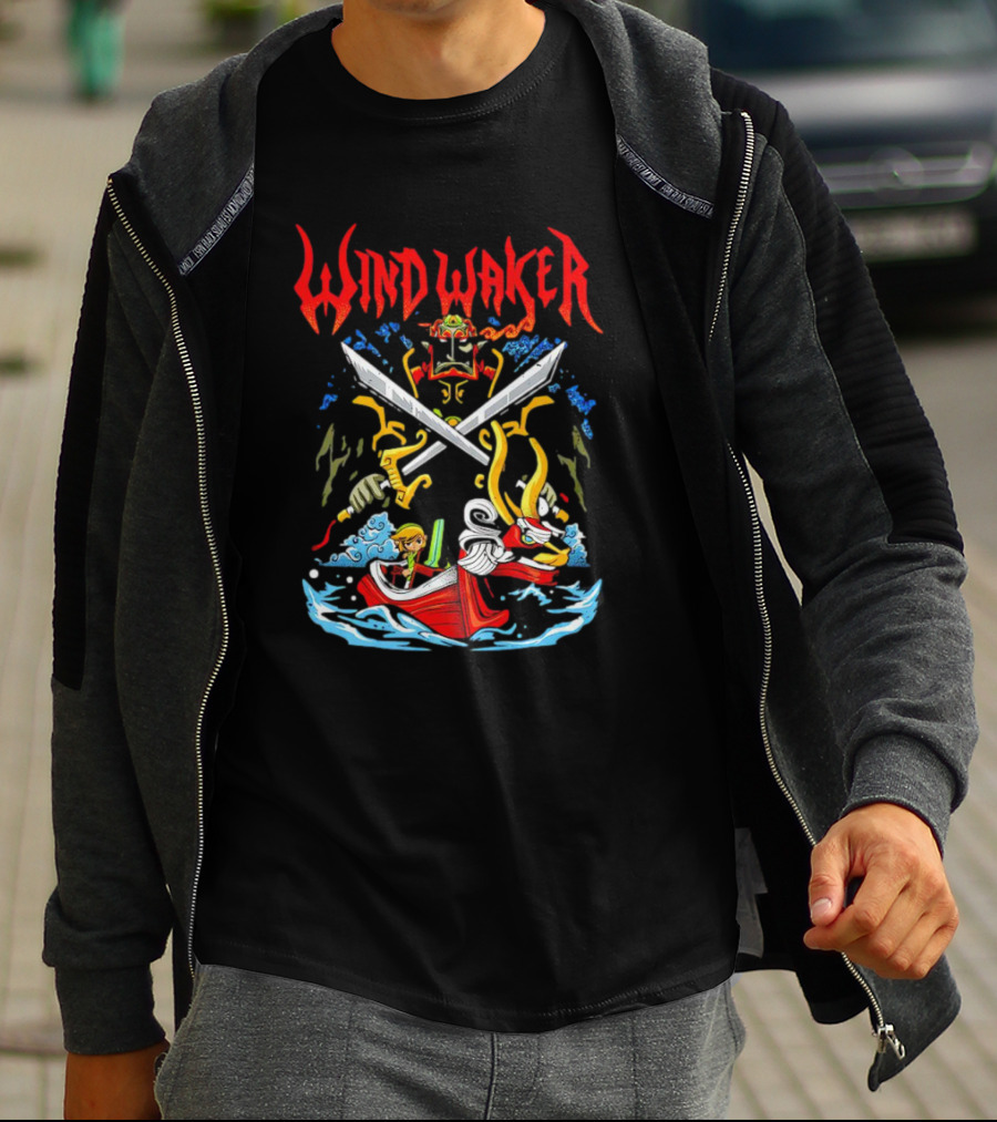 The Legend Of Zelda Wind Waker Link Ganondorf Boat Adventure T-Shirt