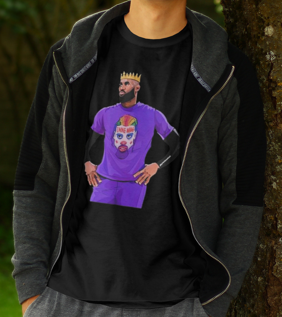 Lebron James Los Angeles Lakers I Poke Bears Crown Clown T-Shirt
