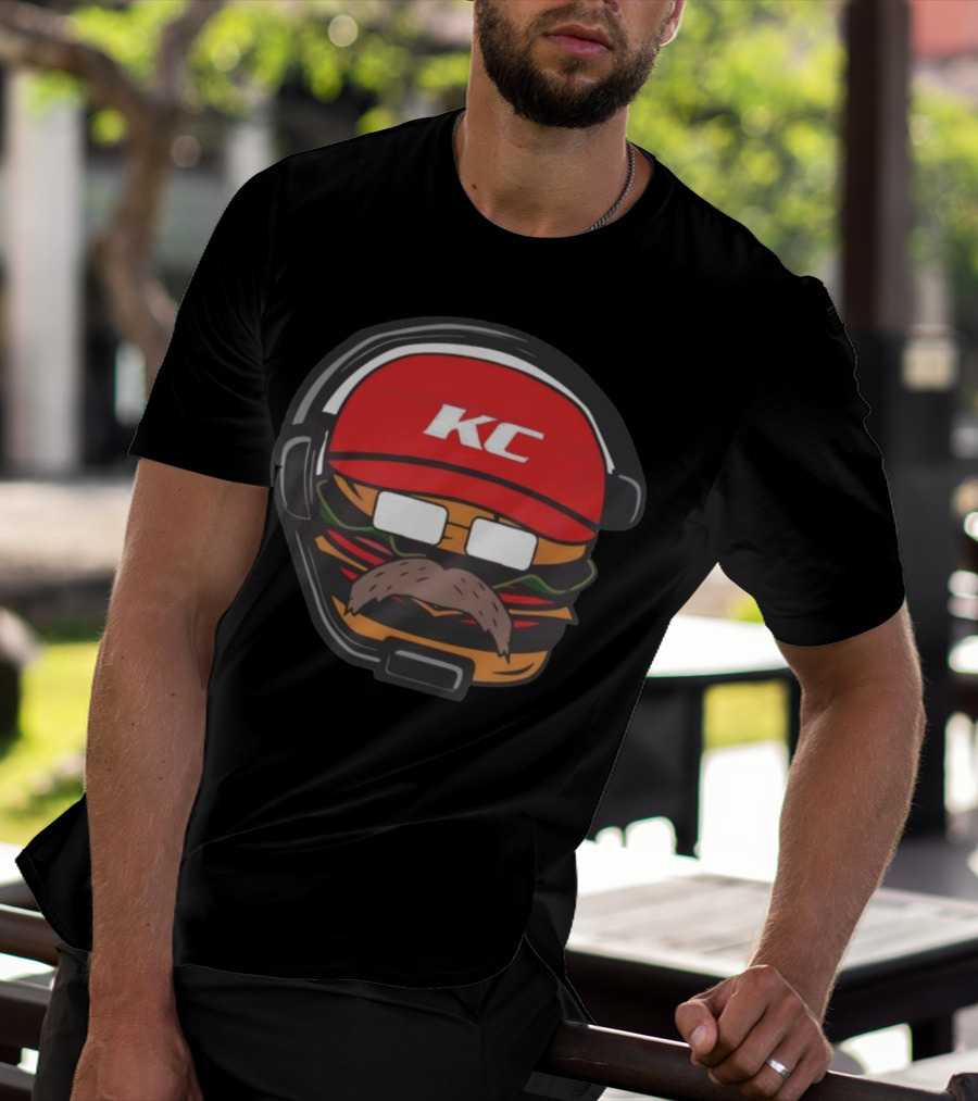 Andy Reid Hamburger KC Kansas City Chiefs T-Shirt